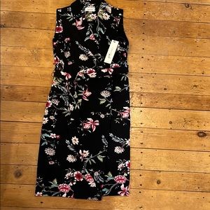 Calvin Klein floral wrap dress